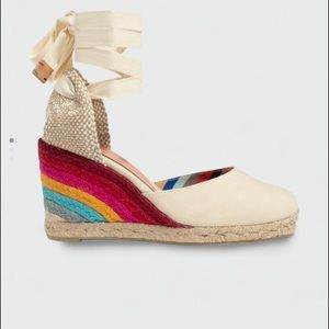 Castañer + Paul Smith, Carina Rainbow Wedge Espadrilles